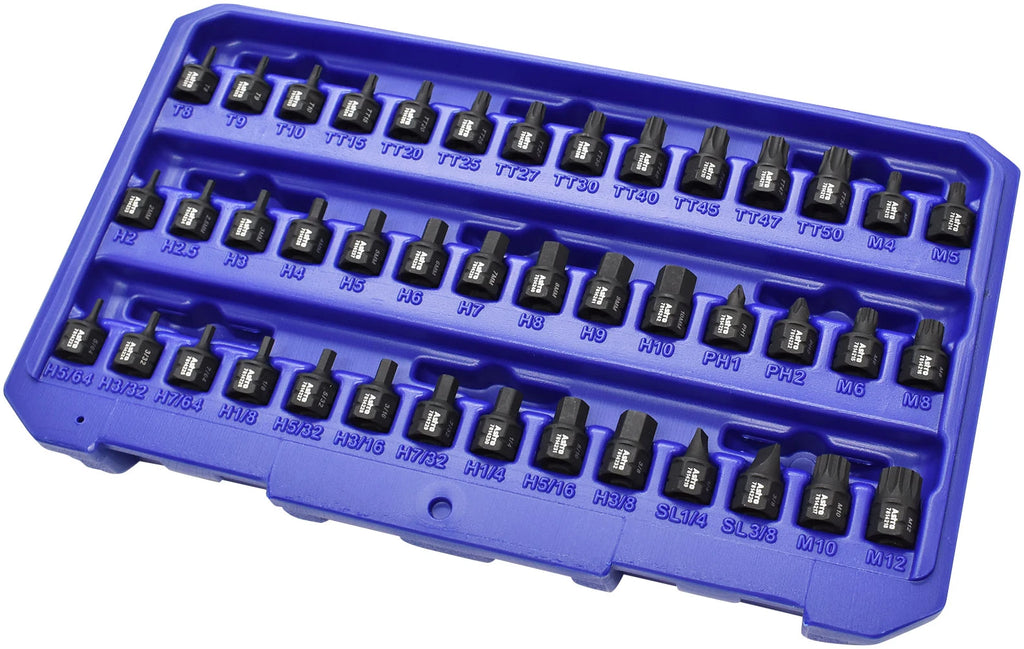 1/4" Dr - Low Profile Nano Impact Bit Socket Set