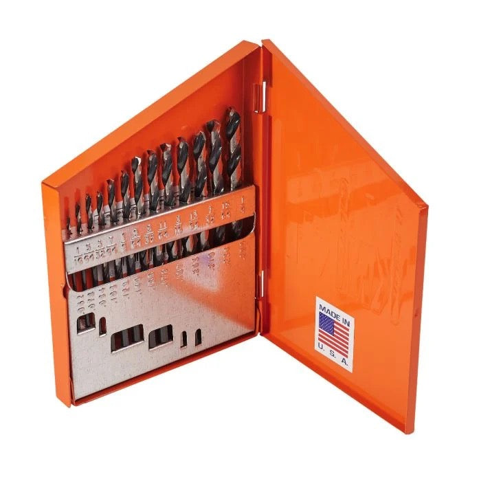 13 pc Jobber Length Drill Bit Set - Fractional
