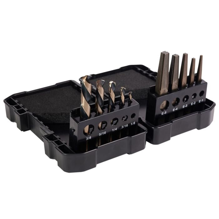 10 Pc Left Hand Screw Machine Drill/Extractor Set