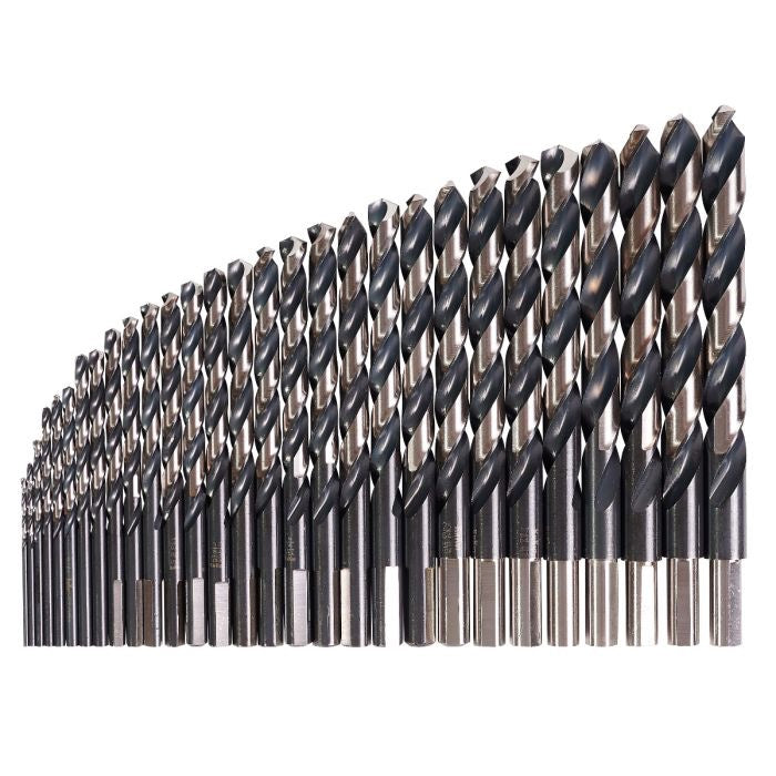 29 pc Jobber Length Drill Bit - 3/8" Reduced Shank - Fractional