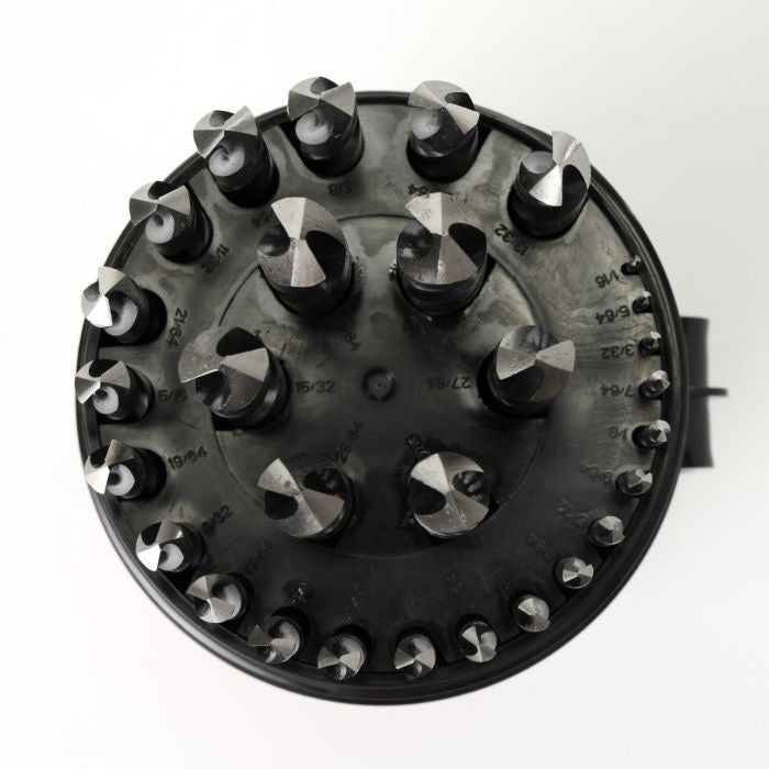 29 pc Jobber Length Drill Bit - 3/8" Reduced Shank - Fractional