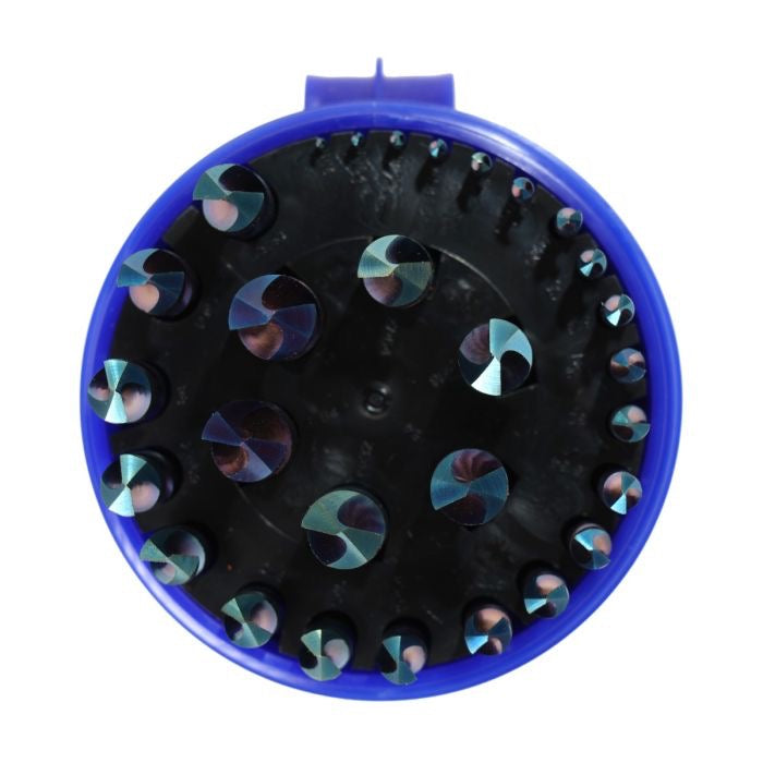 29 pc Drill Buddy Steel Blue Drill Bit Set - Fractional
