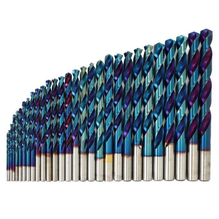 29 pc Drill Buddy Steel Blue Drill Bit Set - Fractional