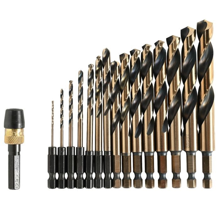 16 pc Journey Kit Drill Bit Set - Fractional