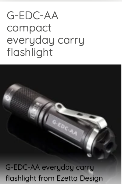 G-Line EDC Flashlight (AA)