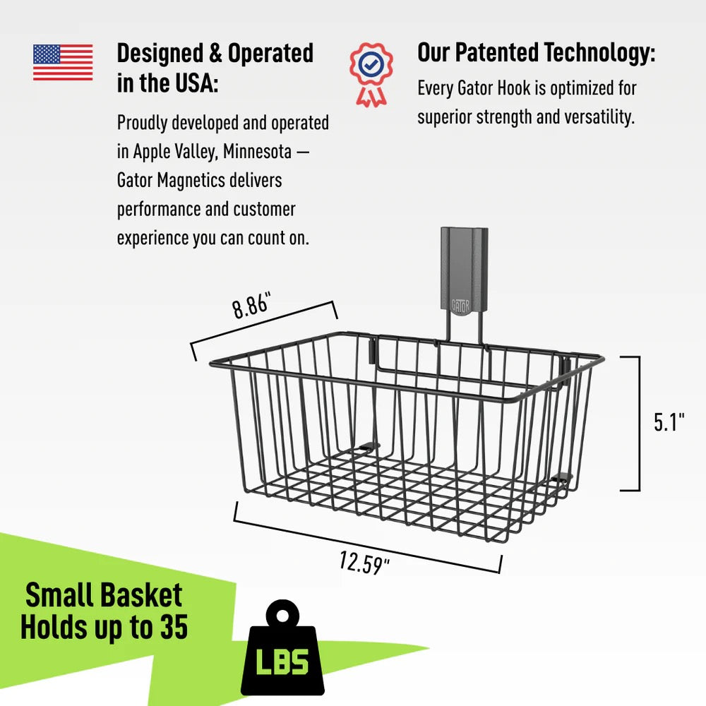 Small Utility Magnetic Basket 35lb
