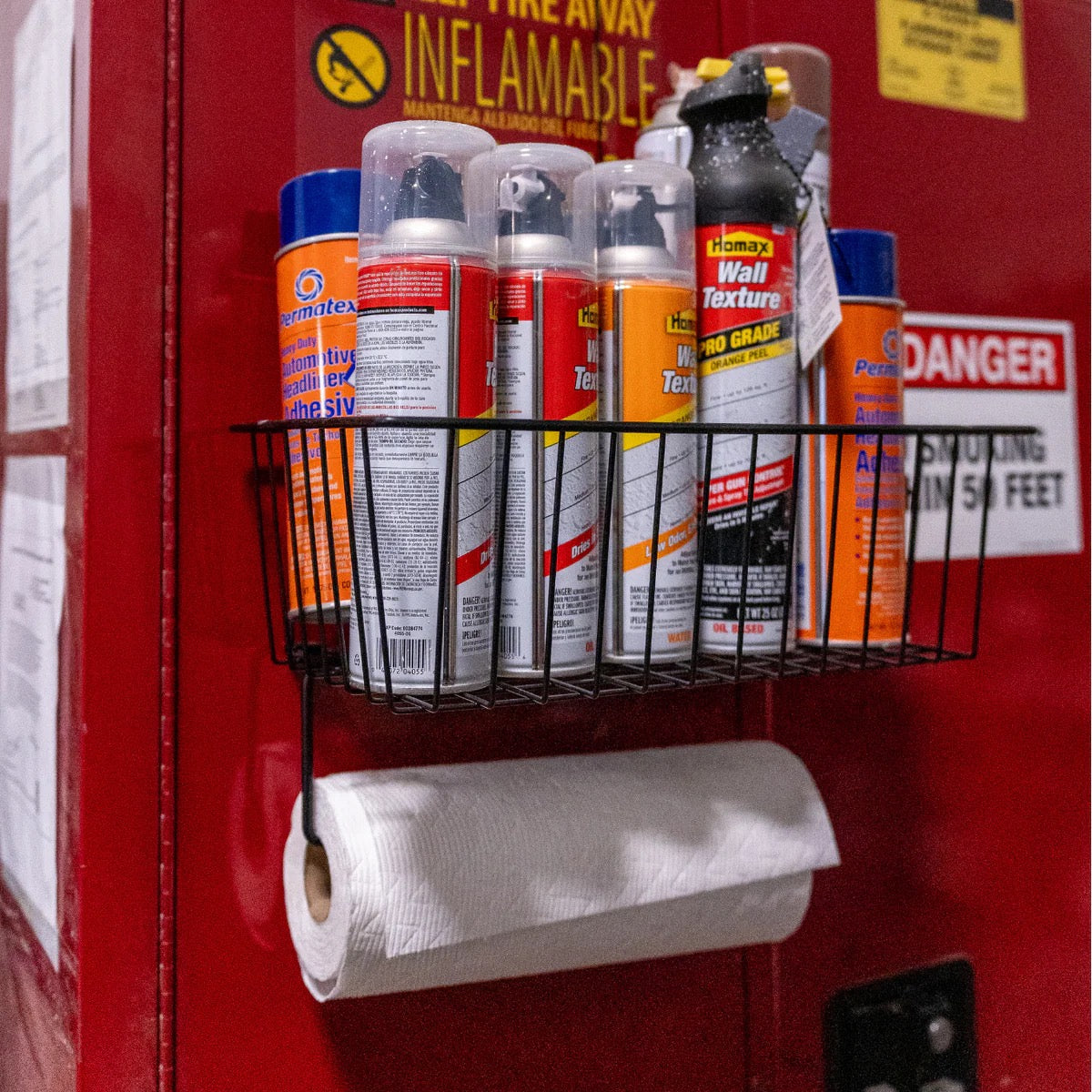 Utility Basket w/ Towel Bar Magnetic 35lb